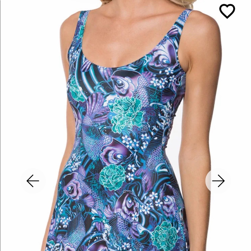 BLACKMILK KOI PURPLE MAXI DRESS